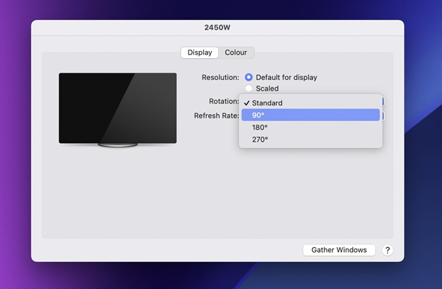 Here are some easy steps to help you install your vertical screen on Mac PC: